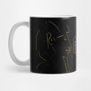 Akhenaten In Gold Mask Mug